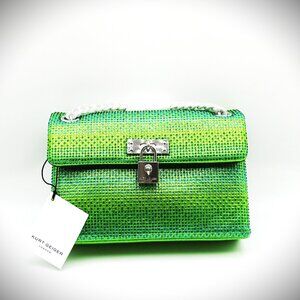 KURT GEIGER Mini Brixton Crossbody Bag in Open Green Color